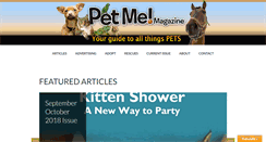 Desktop Screenshot of petmemag.com