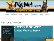 Tablet Screenshot of petmemag.com